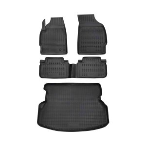 Ford Escape Floor-Trunk Mats - Omac - 3D - Black - '08-'12